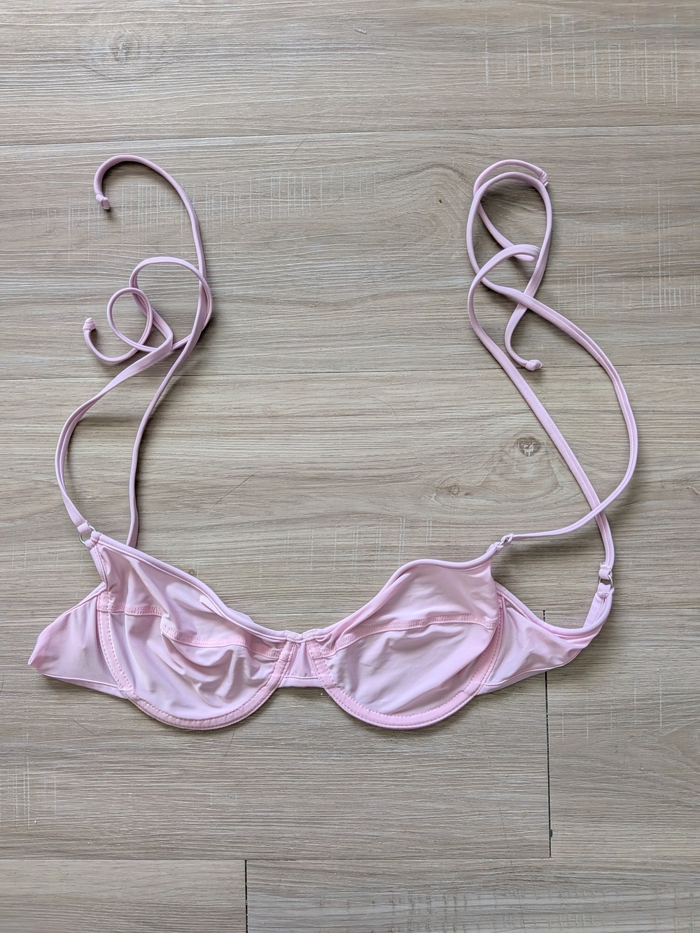 Wicked Weasel Women's Light Pink Underwire Bikini Top